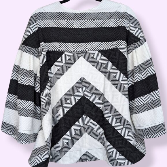 🍁Marallis Collection Striped Flared Jacket - Picture 6 of 9